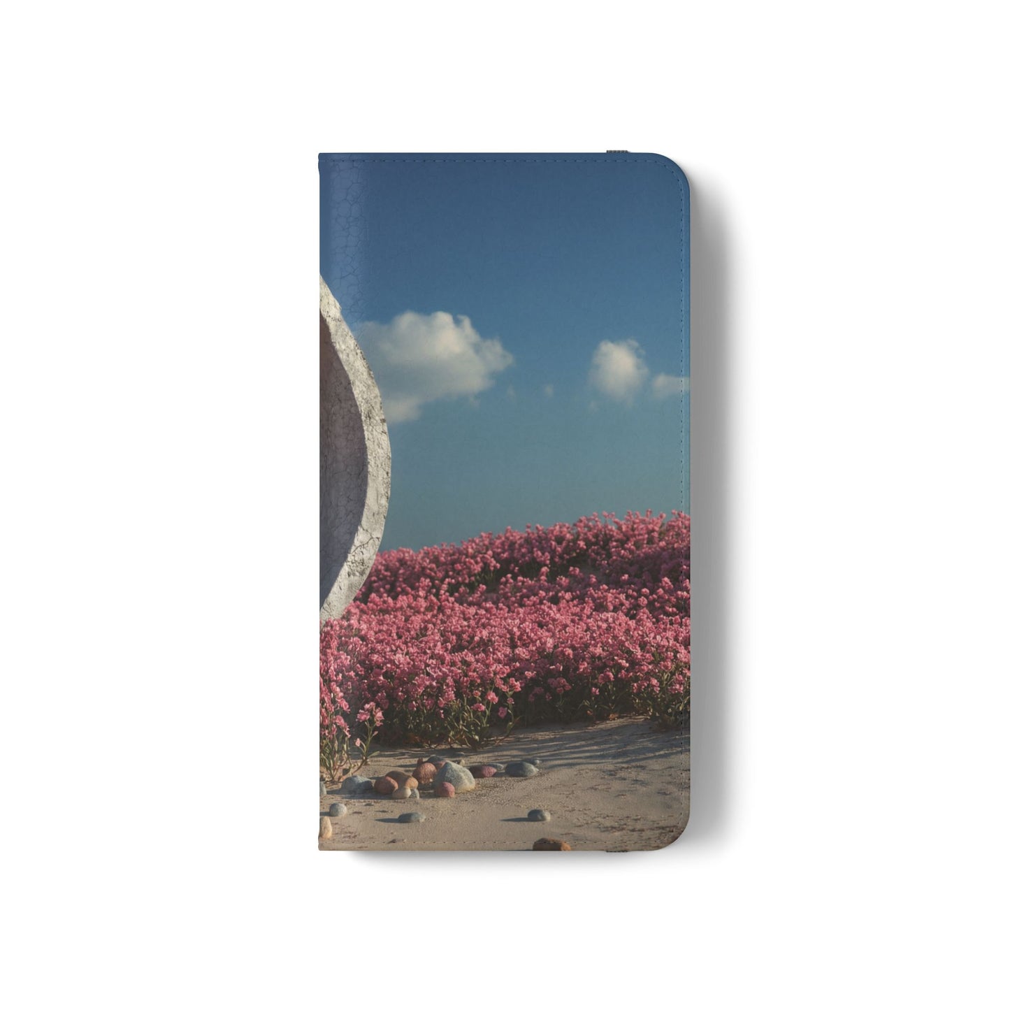 Stone Circle Flip Cases – Pink Flower Field Monument