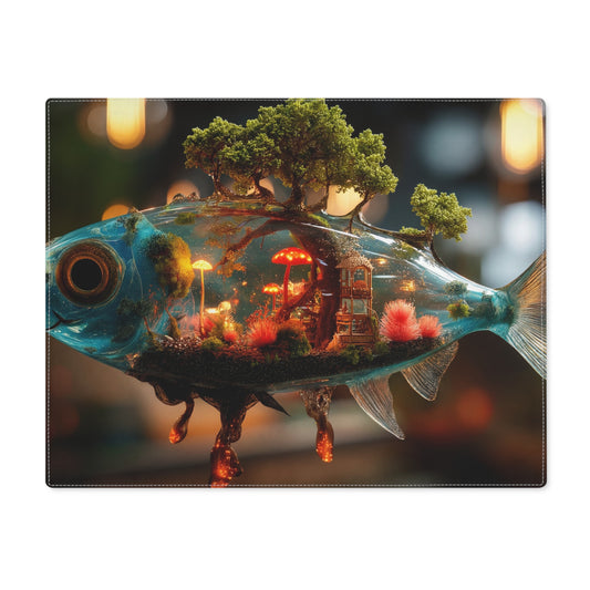 Whispering Forest Fish Placemat – Bioluminescent Underwater Sanctuary