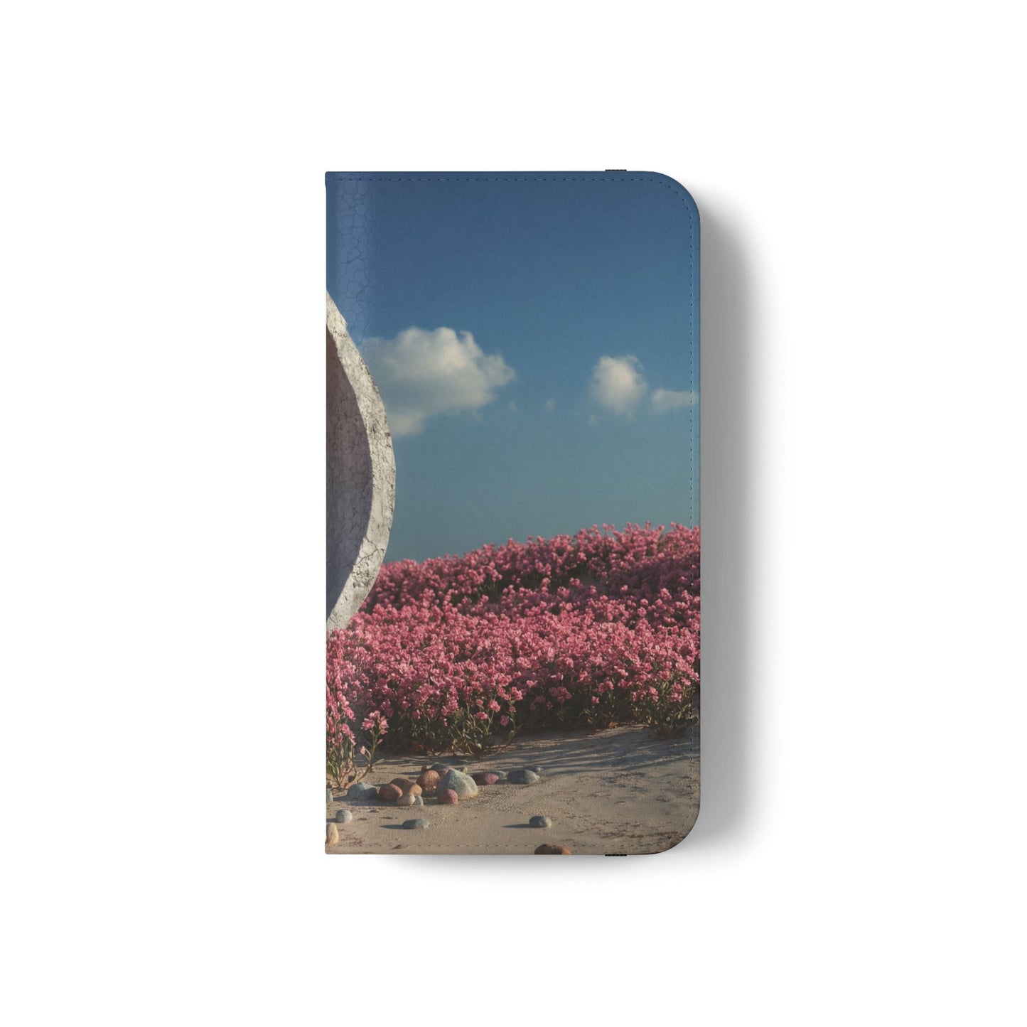 Stone Circle Flip Cases – Pink Flower Field Monument