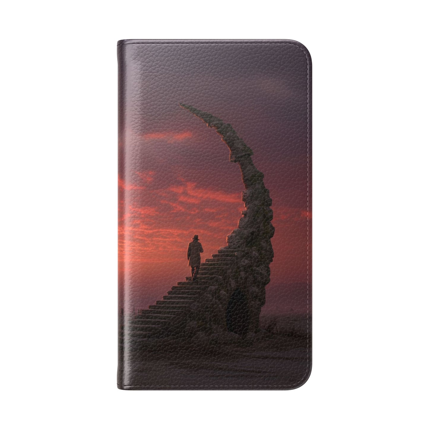 Twilight Sentinel Flip Cases – Moonlit Stairway to the Horizon