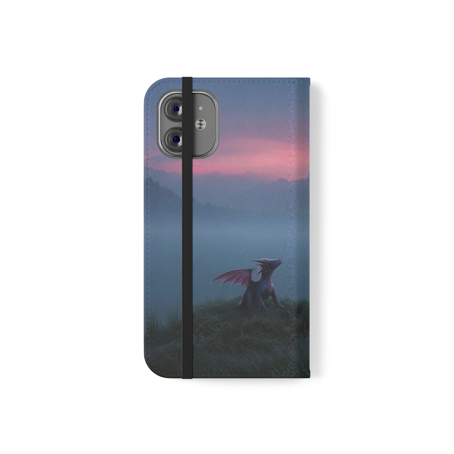 Silent Guardian Flip Cases – Misty Dawn Warrior and Dragon Companion