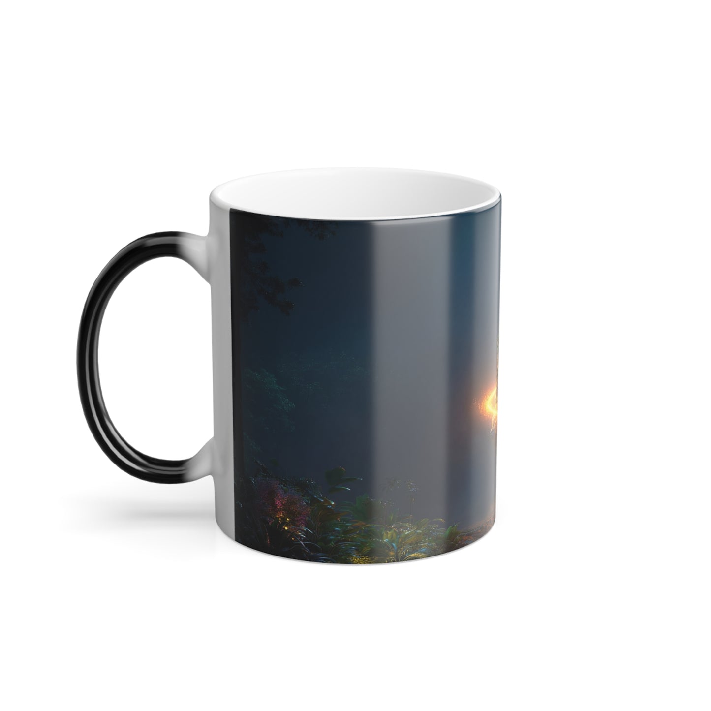 Floating Stone Temple Mug – Luminous Jungle Sanctuary