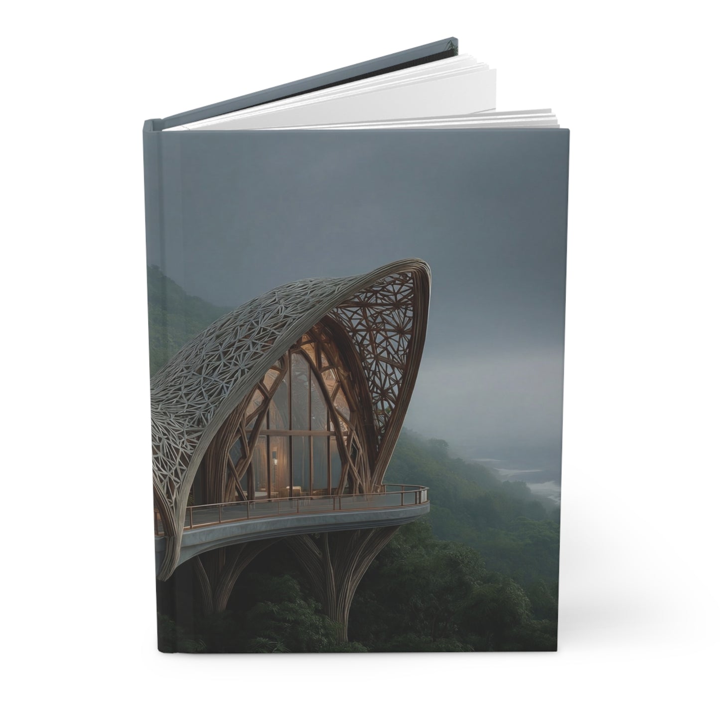 Bamboo Canopy House Hardcover Journal Matte – Whispering Mountain Sanctuary