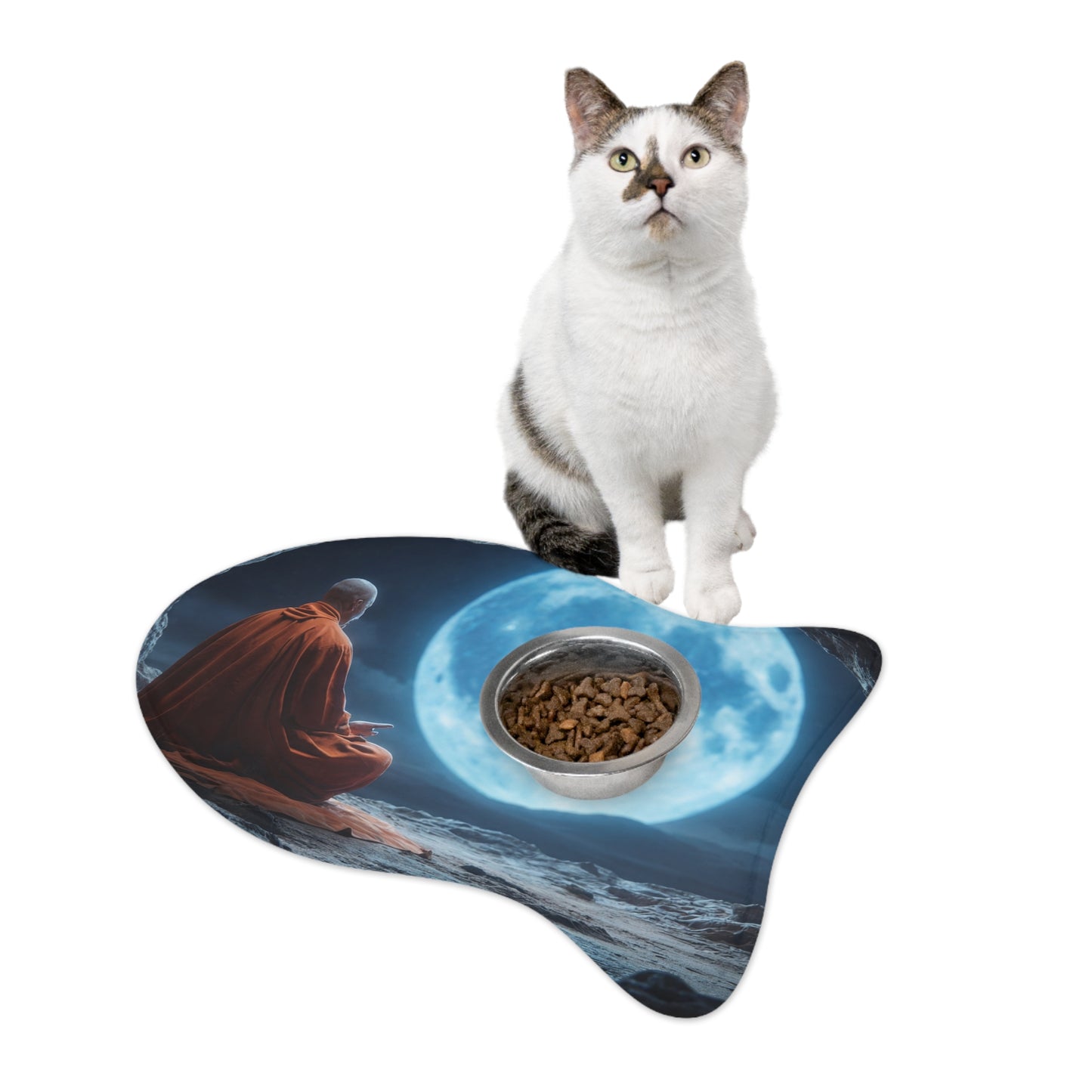 Moonlit Meditation Mat – Serene Cave Glow Design
