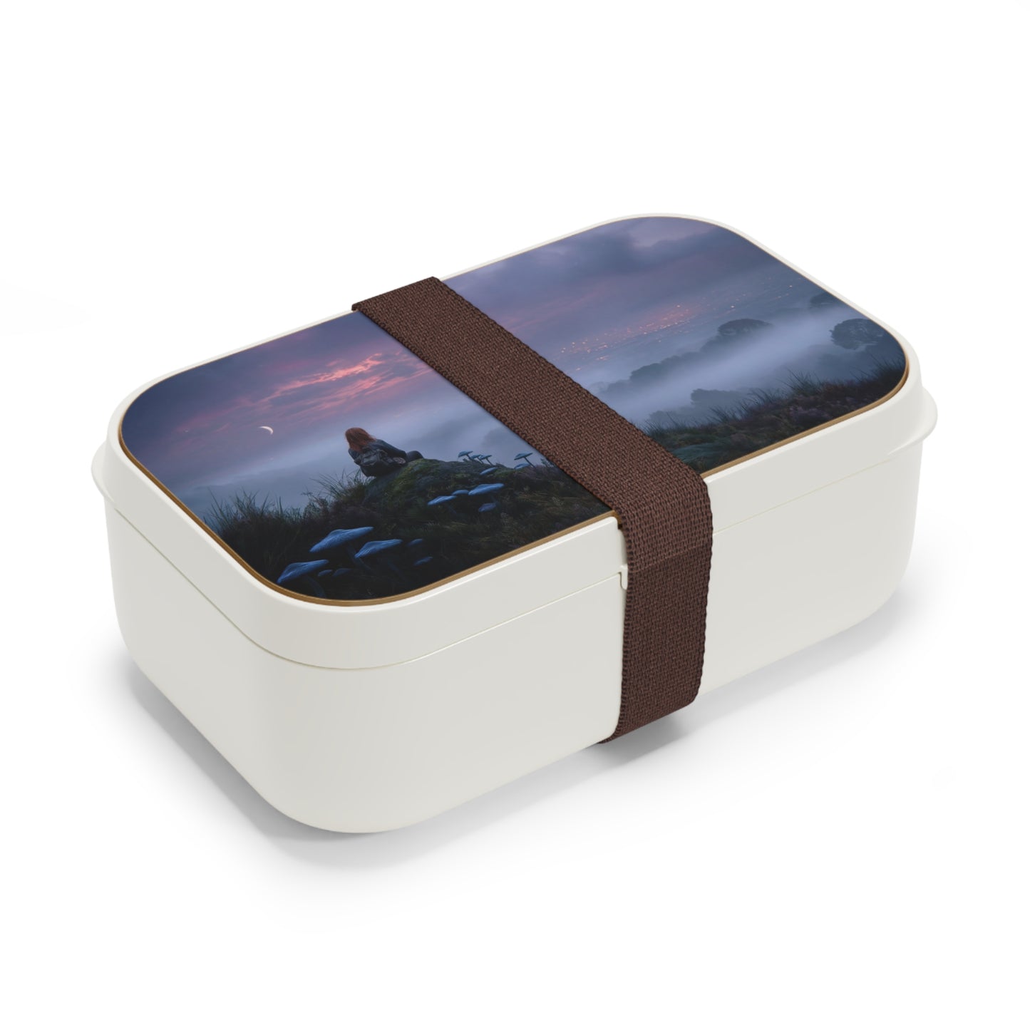 Moonlit Mycophile Bento Lunch Box – Whispering Forest Afterglow