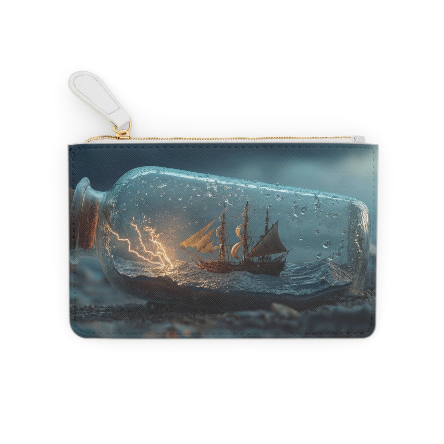 Stormbound Galleon Mini Clutch Bag – Sea’s Whisper in a Bottle