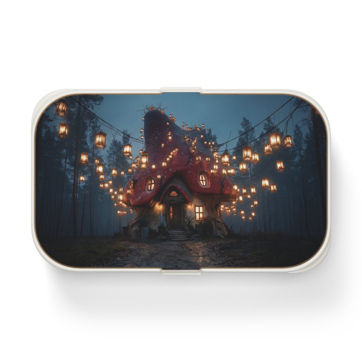 Mushroom House Lantern Bento Lunch Box – Whispering Forest Welcome
