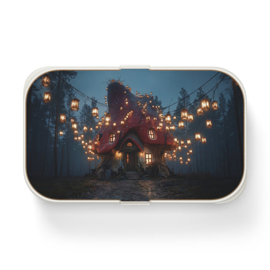 Mushroom House Lantern Bento Lunch Box – Whispering Forest Welcome