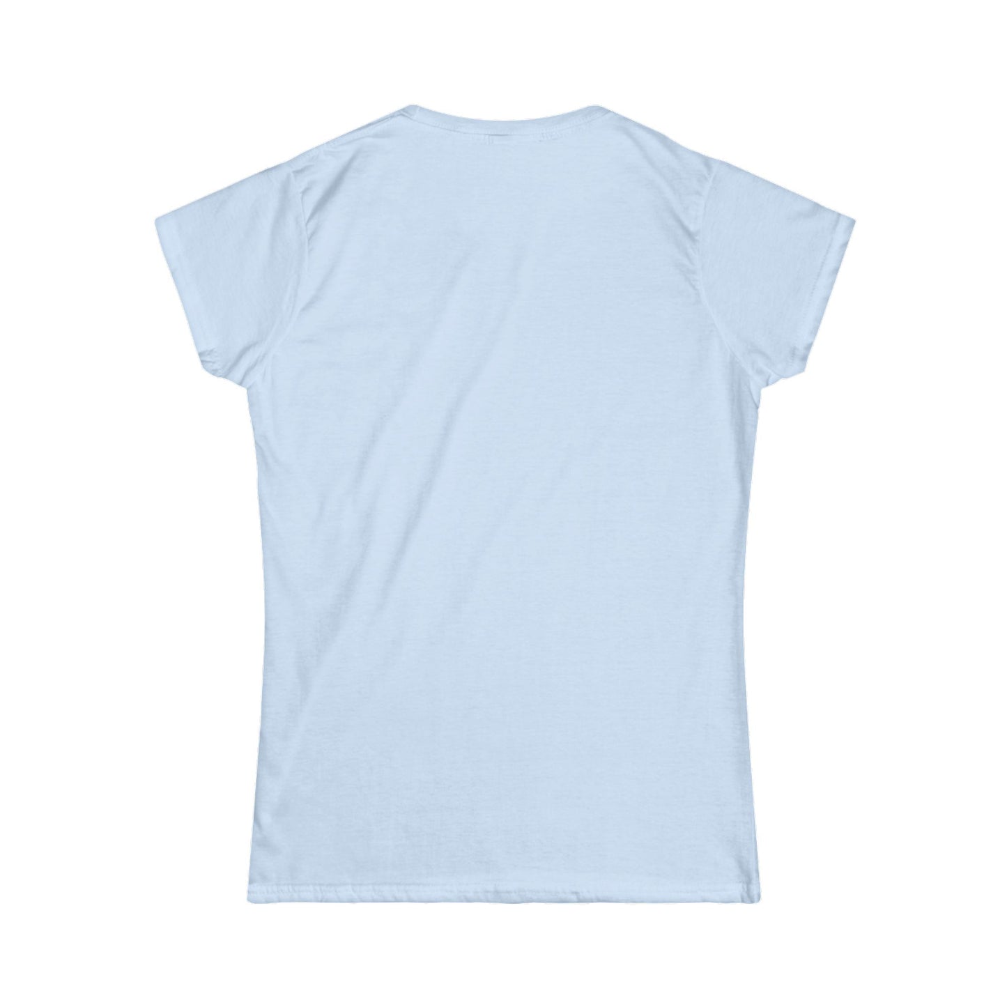 Golden Hour Wolf Women's Softstyle Tee – Amber Sentinel Silhouette
