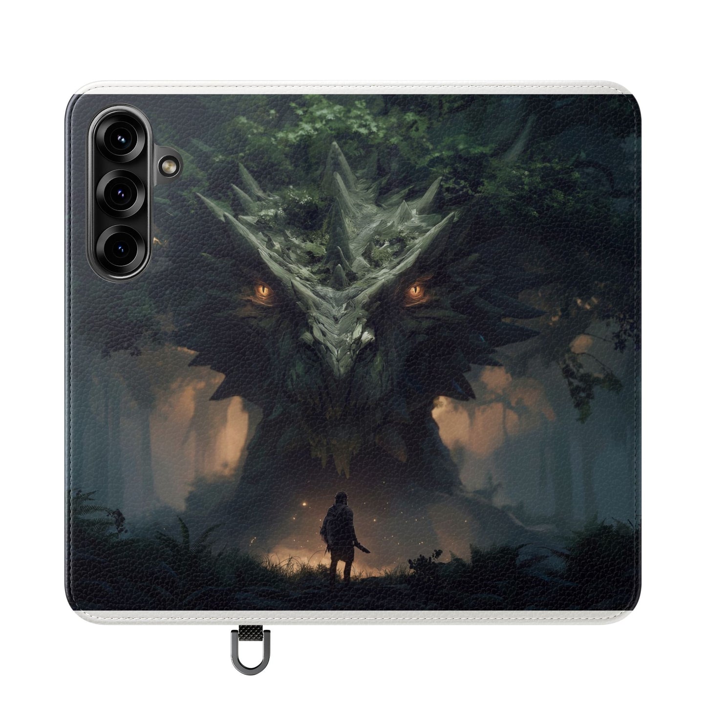Guardian Beast Flip Cases – Moss-Clad Titan Facing the Wanderer