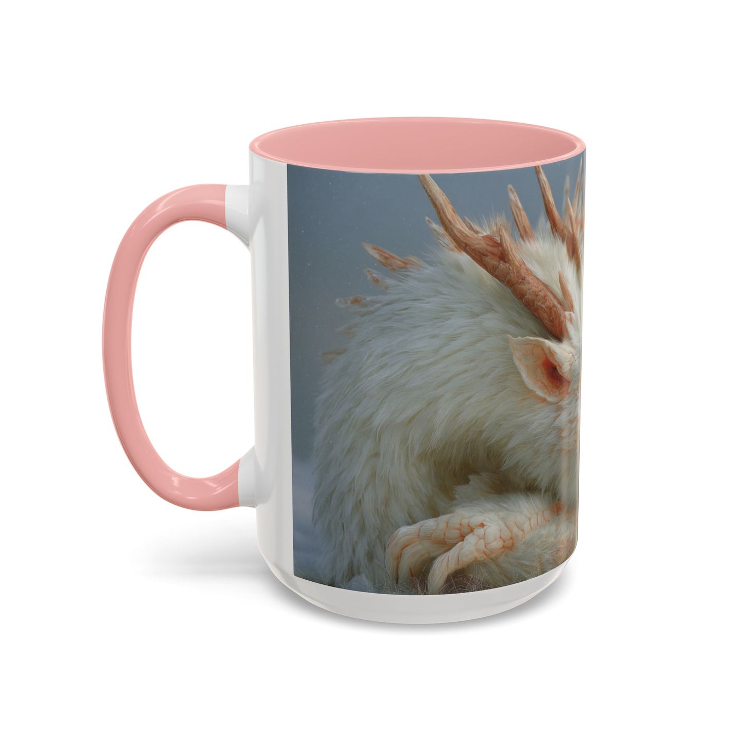Sleeping Dragon Accent Coffee Mug (11, 15oz) – Frosty Snowdrift Lullaby