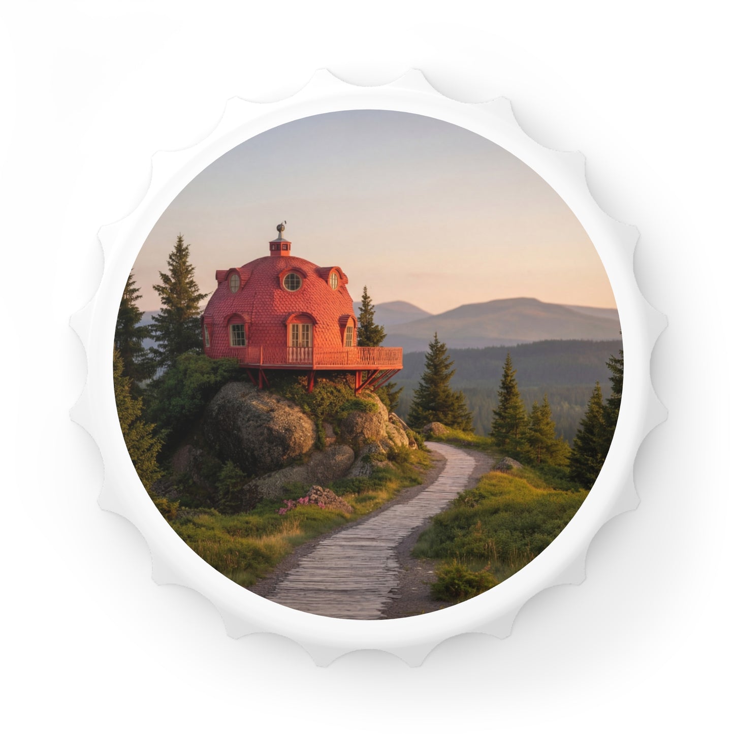 Alpine Observatory Bottle Opener – Sunset Peak Haven