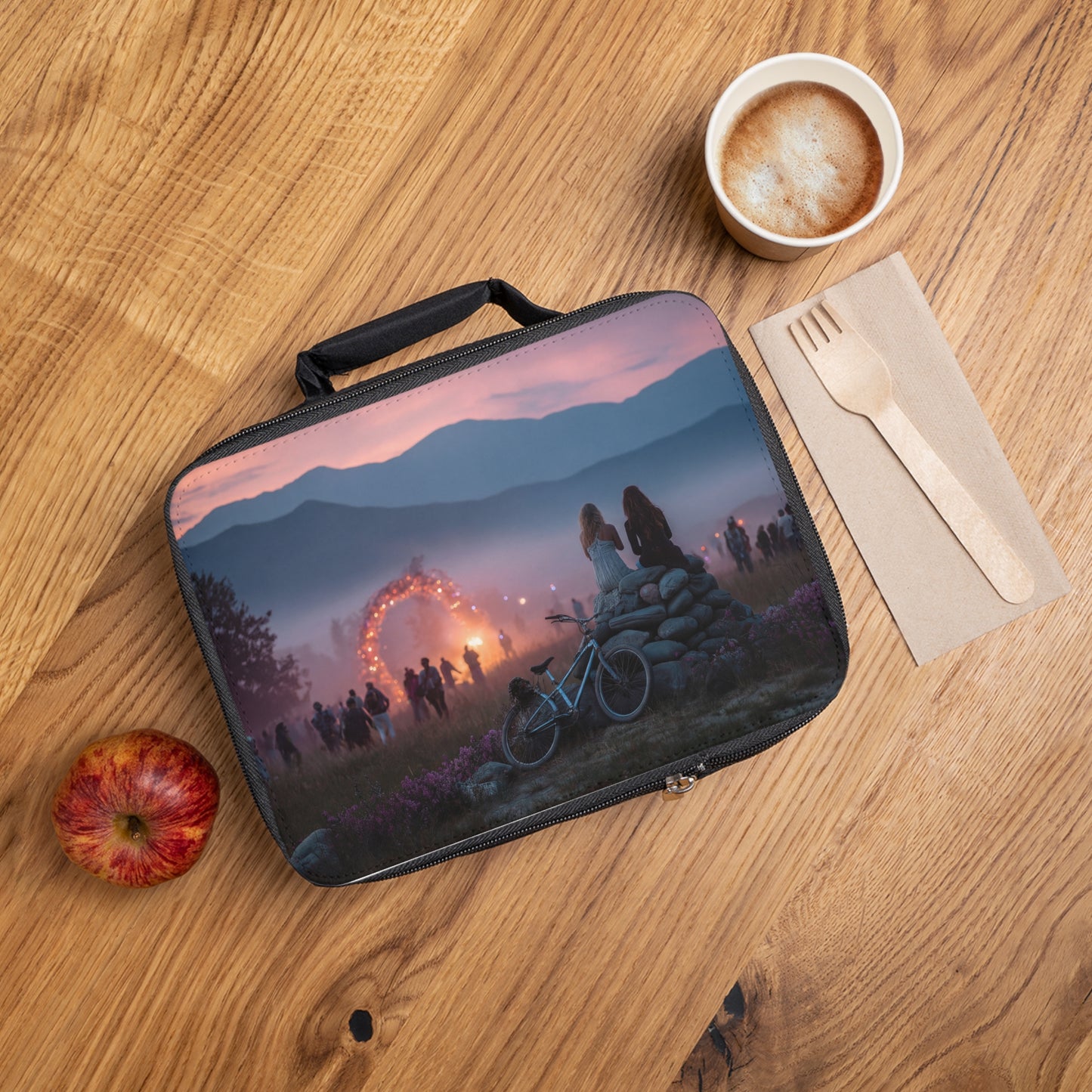 Twilight Festival Friends Lunch Bag – Pink Sky & Stone Sentinel