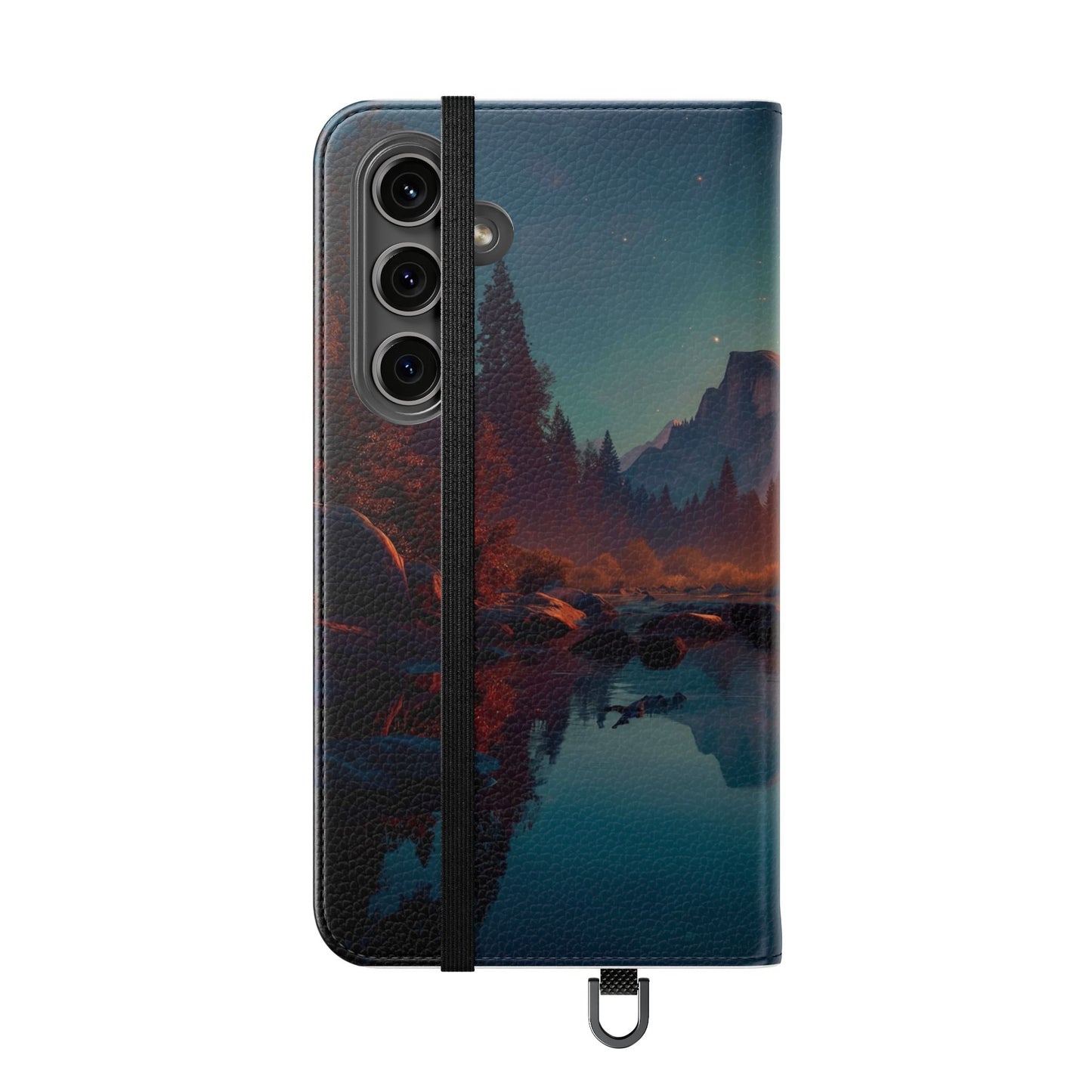 Starlit Valley Flip Cases – Twilight River and Half Dome Reflections