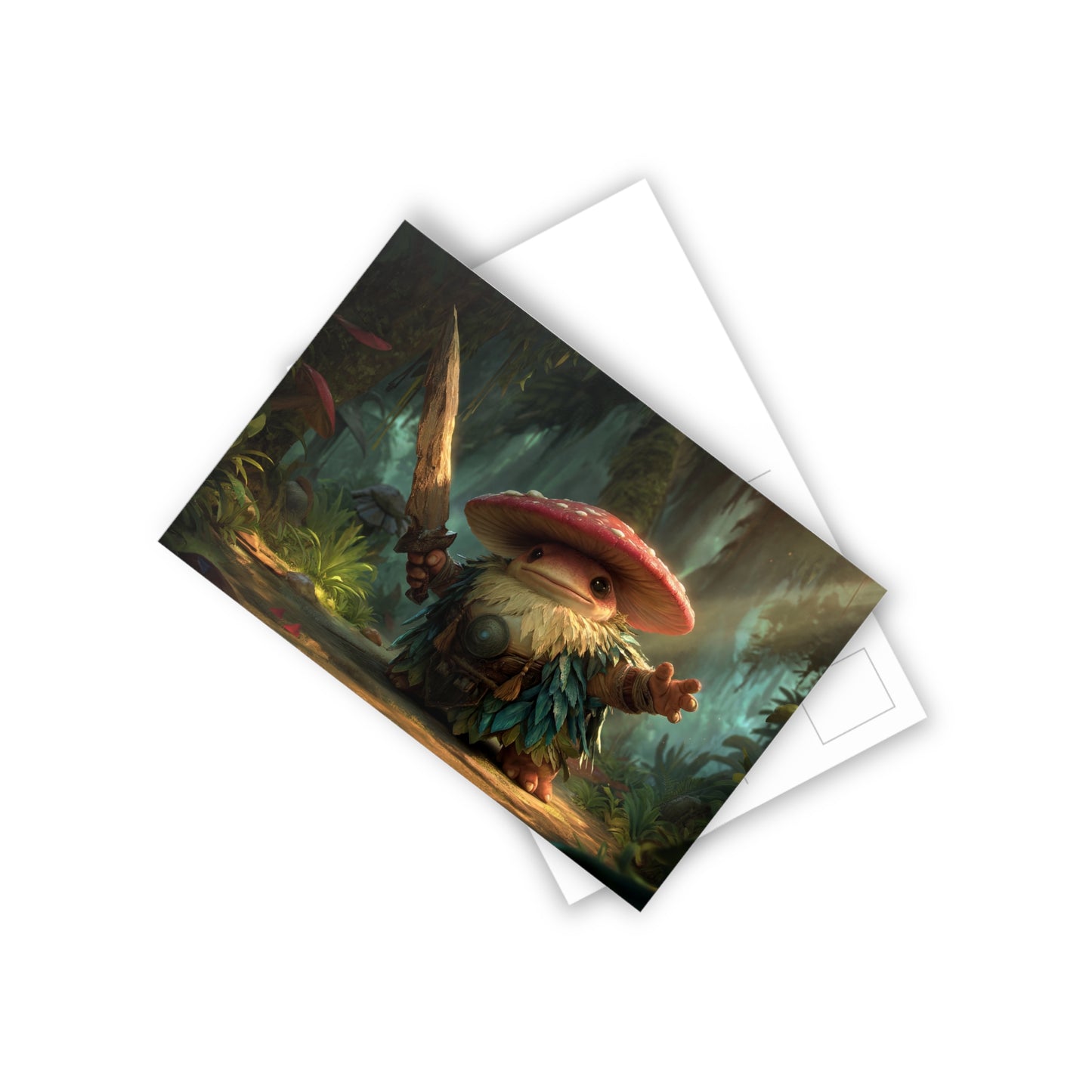 Mushroom Knight Postcards (10pcs) – Forest Guardian Sentinel
