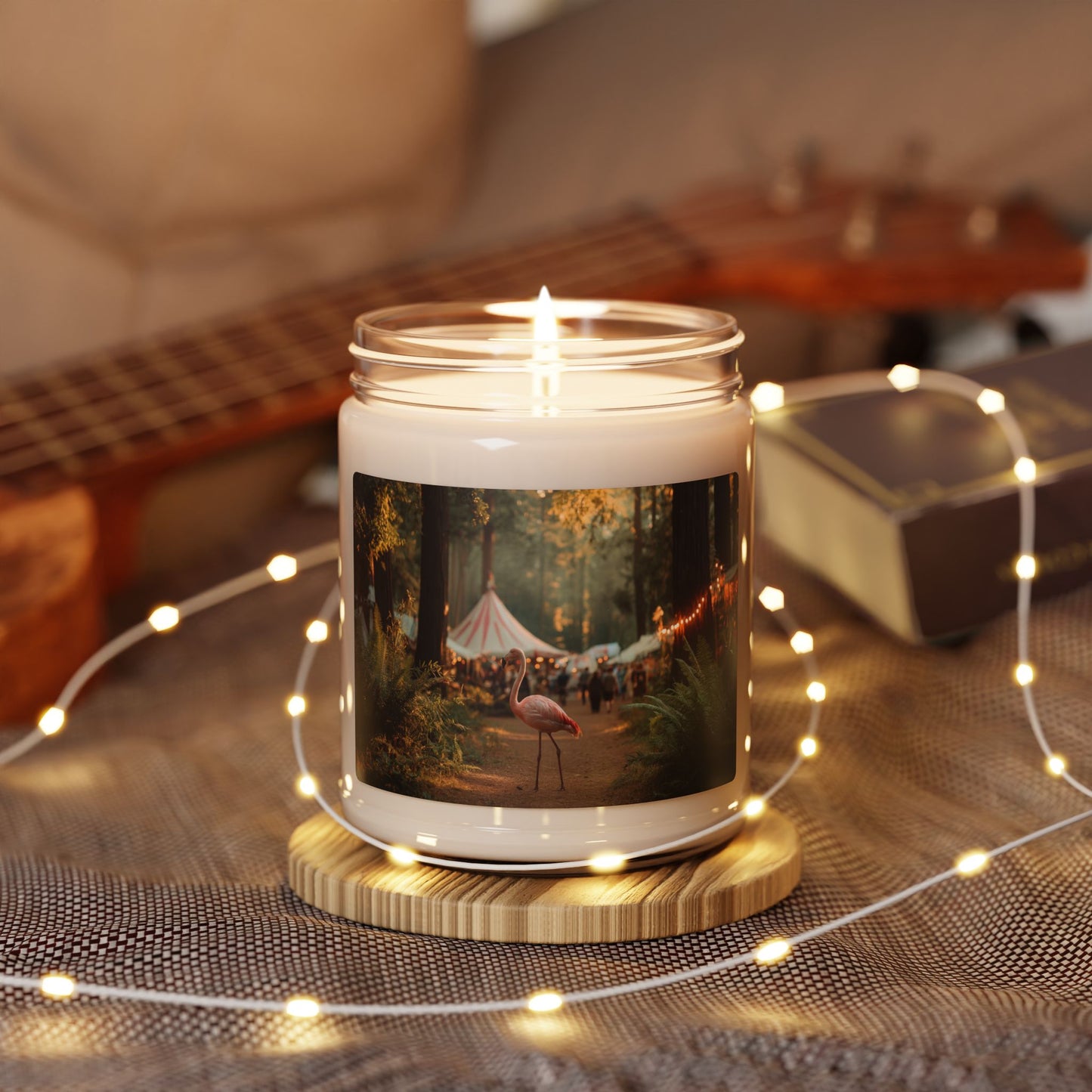Forest Flamingo Scented Soy Candle, 9oz – Sunset Carnival Whispers