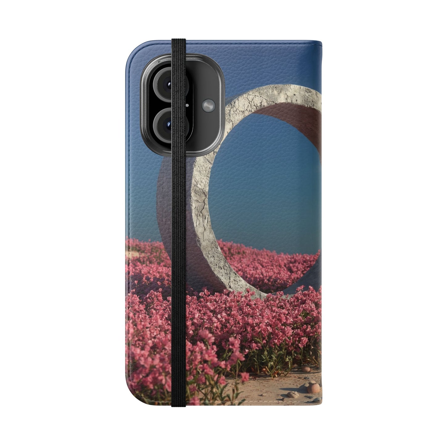 Stone Circle Flip Cases – Pink Flower Field Monument