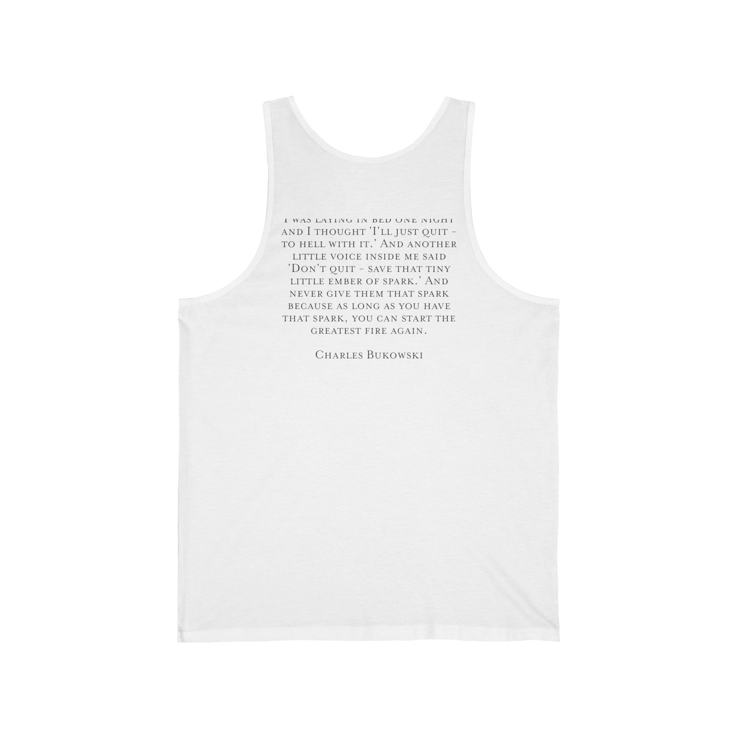 White Burner Tank Top - Prometheatics 2023