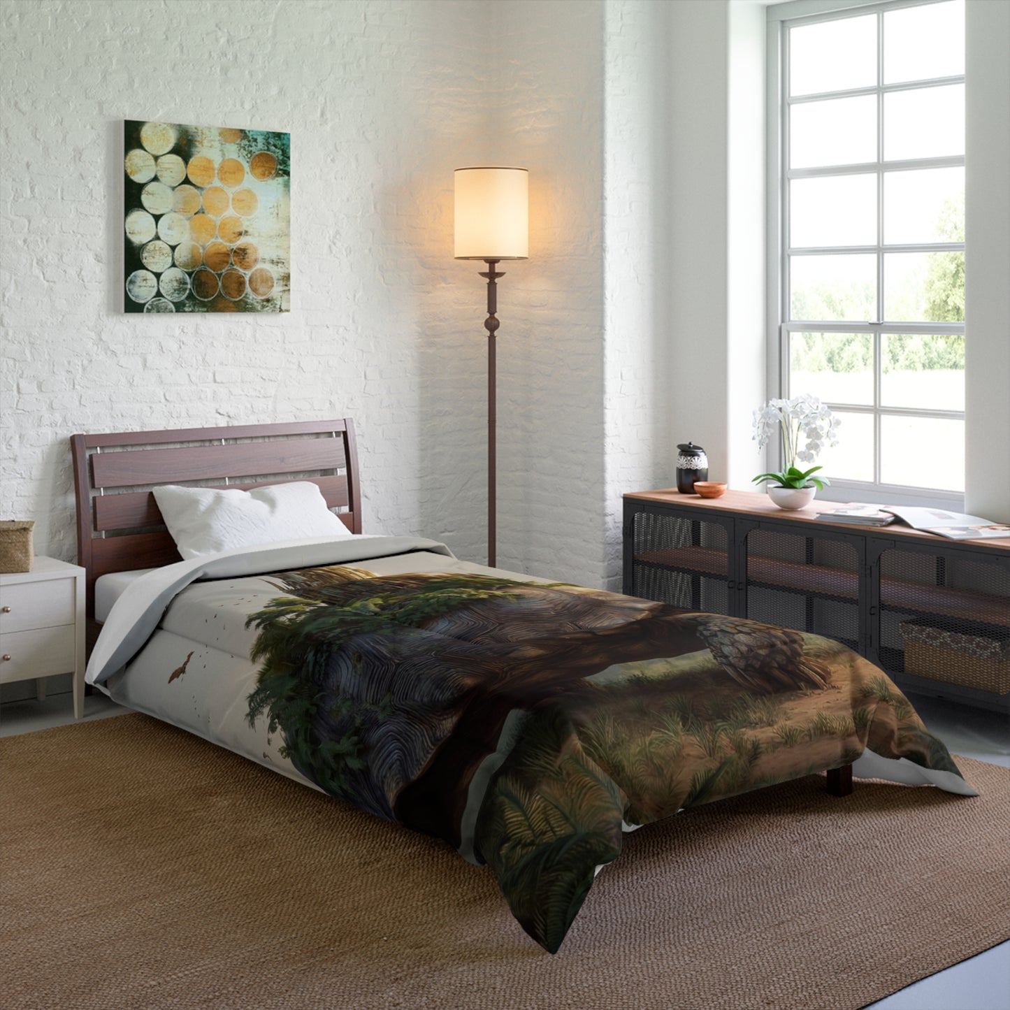 Turtle’s Kingdom Comforter – Golden Castle on Ancient Shell