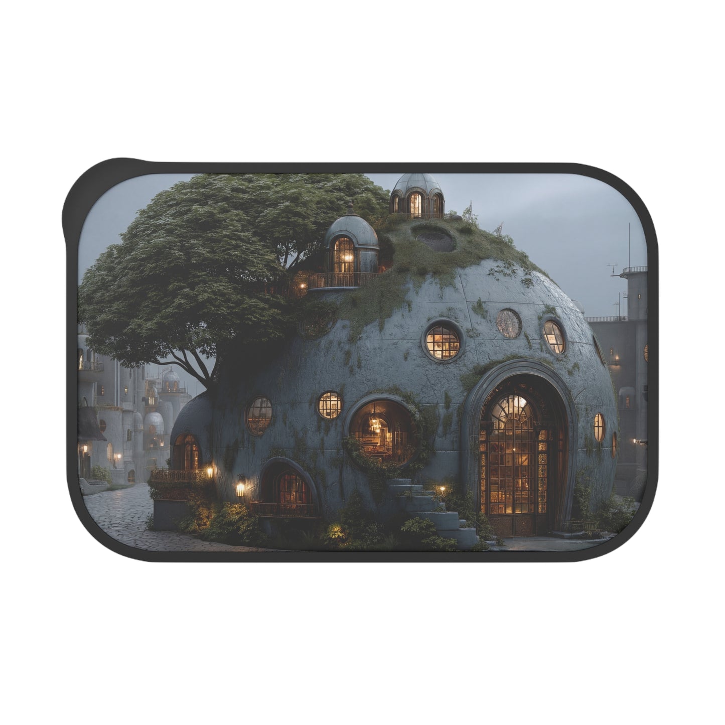 Treehouse Dome Bento Box – Whimsical Sky-House Dreamscape