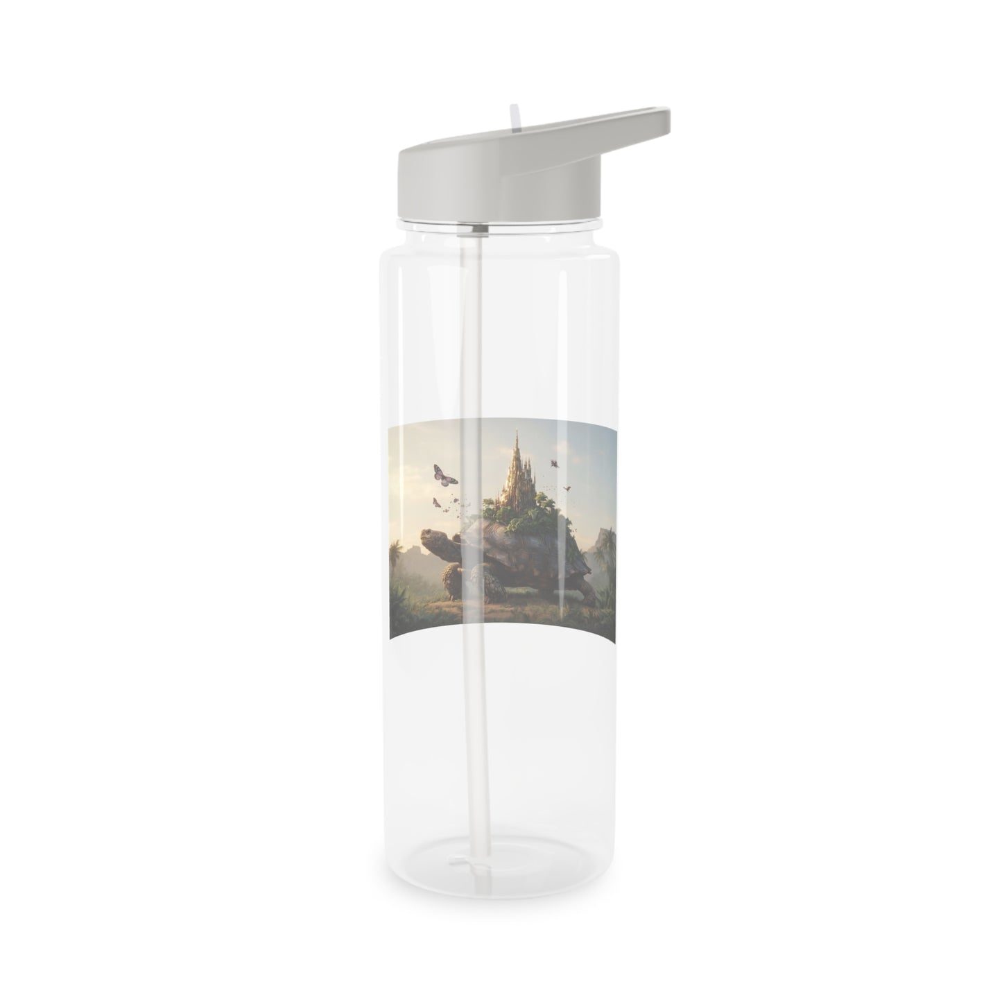 Turtle Kingdom Tritan Water Bottle – Golden Spire Forest Guardian