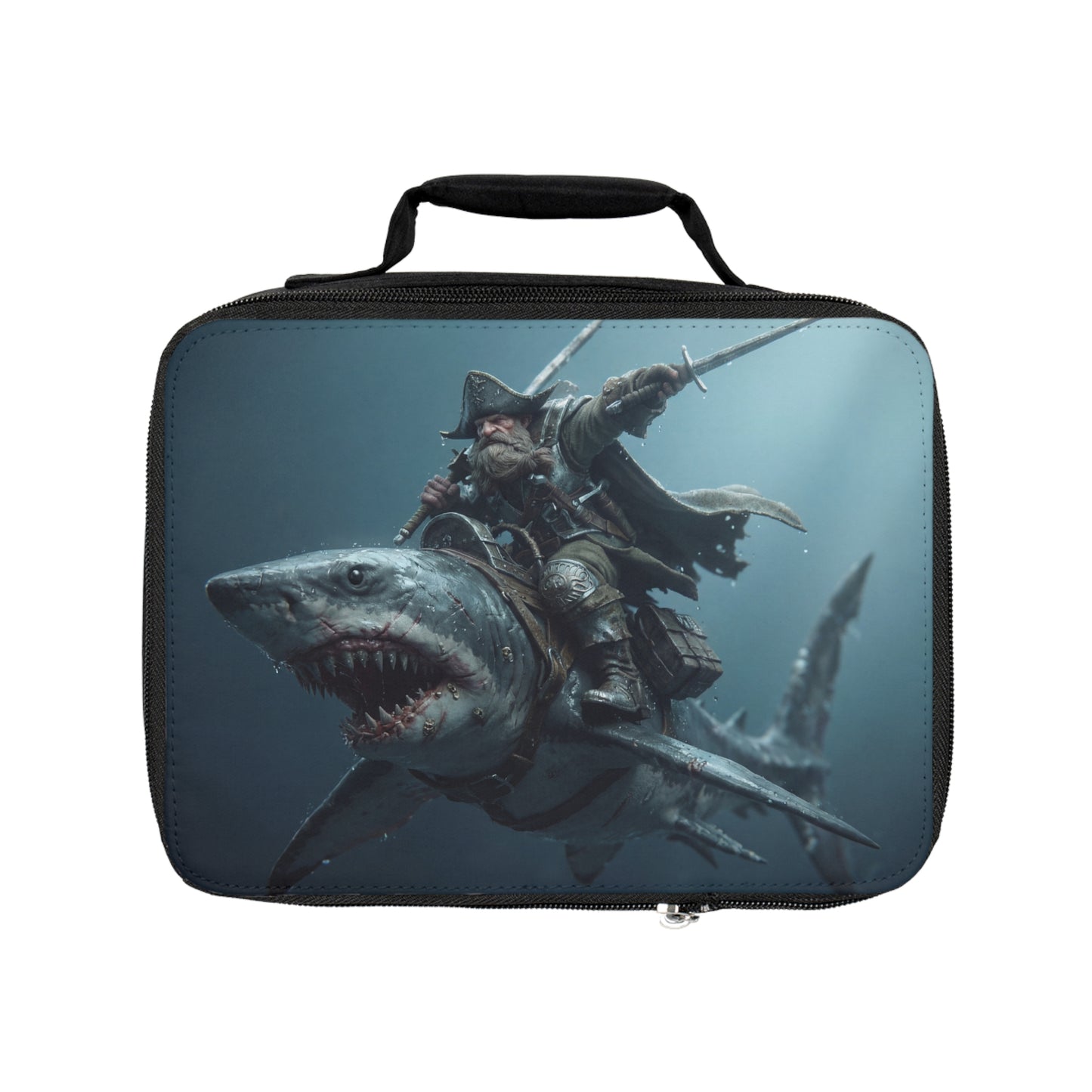 Shark Rider Buccaneer Lunch Bag – Deep Blue Dominion