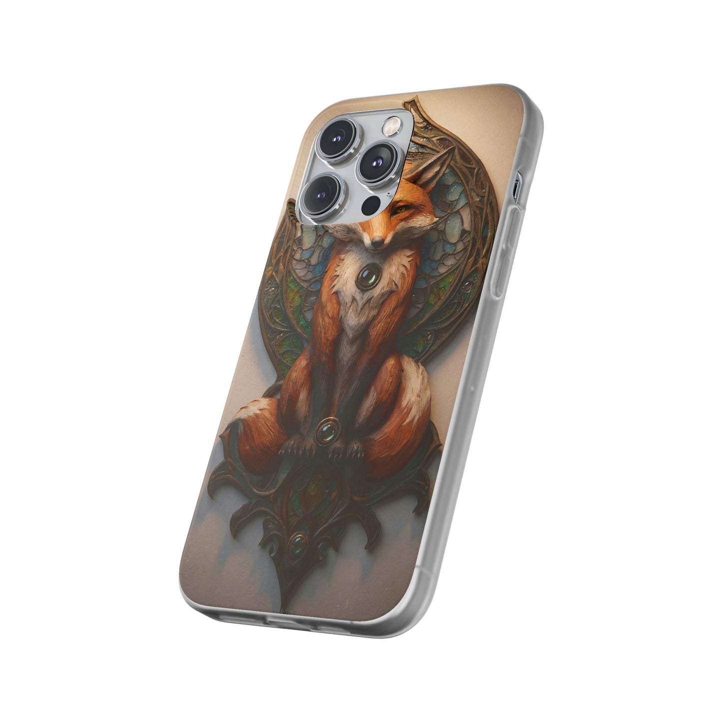 Fox Sentinel Flexi Cases – Amber Glaze and Stained Glass Reverie