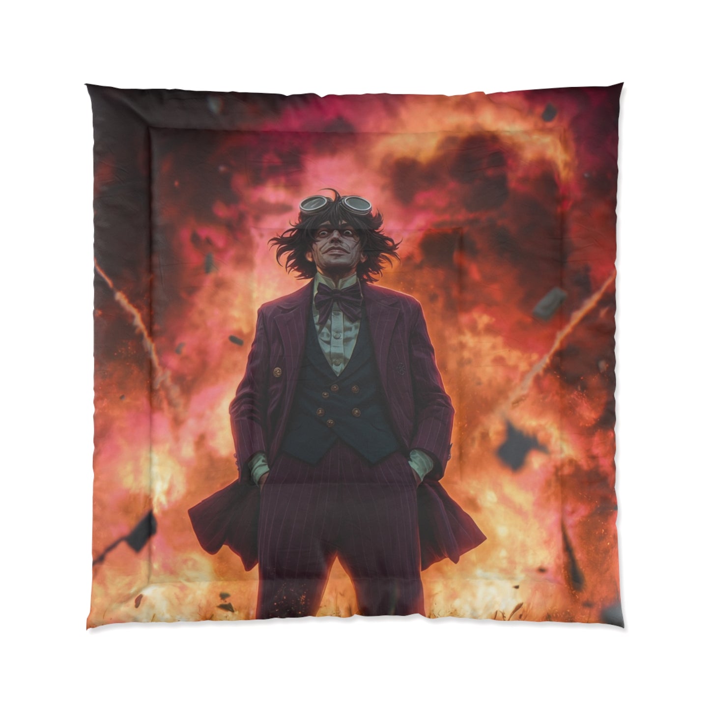 Crimson Sky Conductor Comforter – Explosive Symphony in Velvet