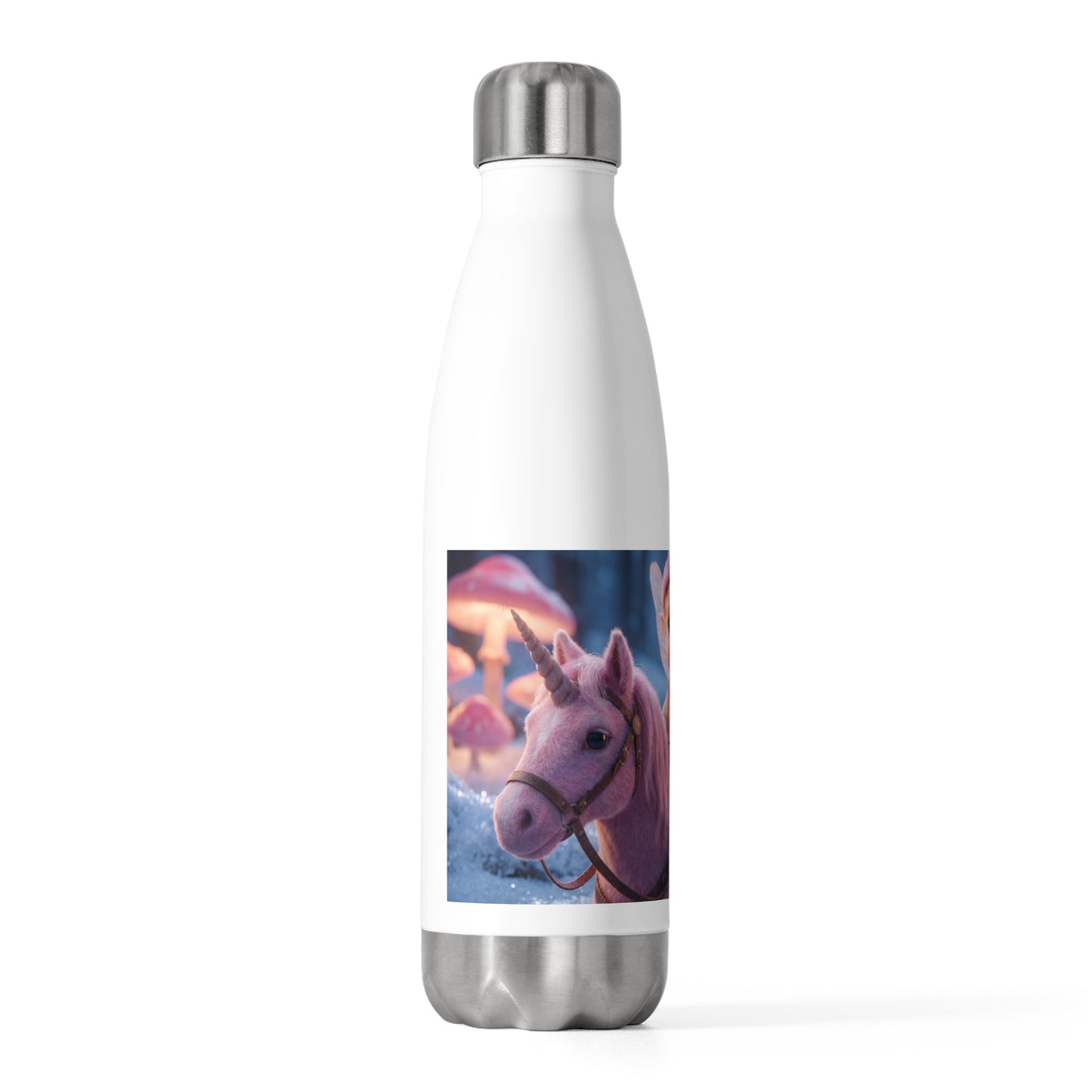 Winter Unicorn Rider 20oz Insulated Bottle – Snowdusted Fantasy Ride