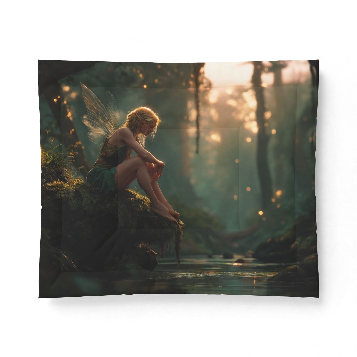Forest Fairy Cotton Comforter – Mossy Bank Twilight Rest