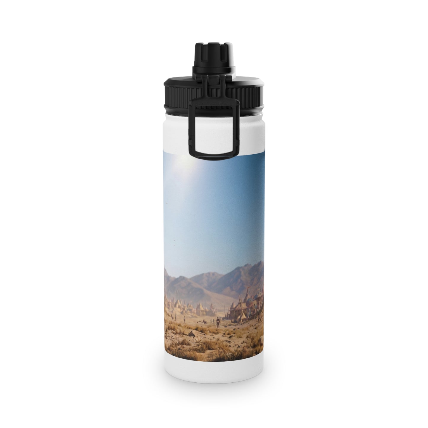 Desert Citadel Water Bottle – Sun-Kissed Oasis Gateway