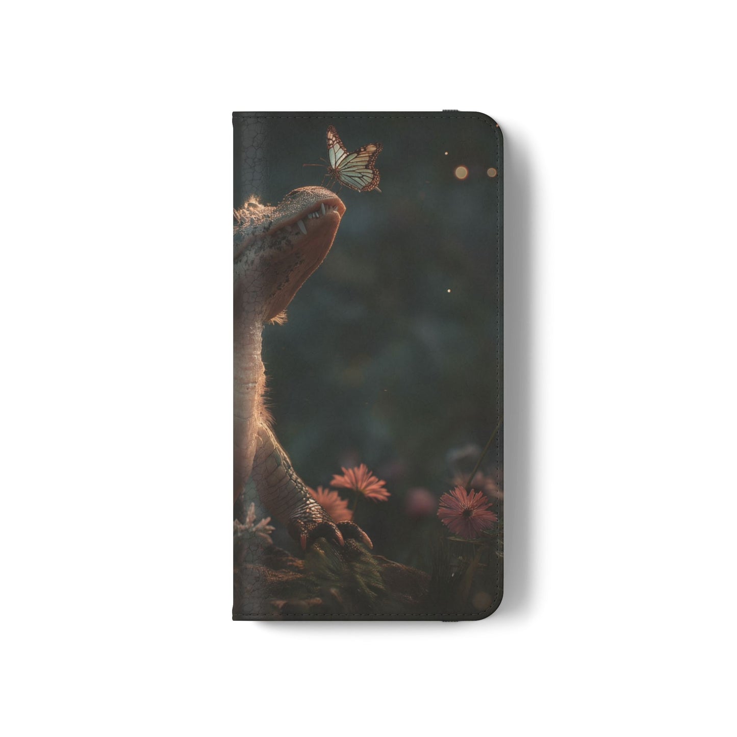 Crocodile Butterfly Flip Cases – Tender Guardian with Moth Companion