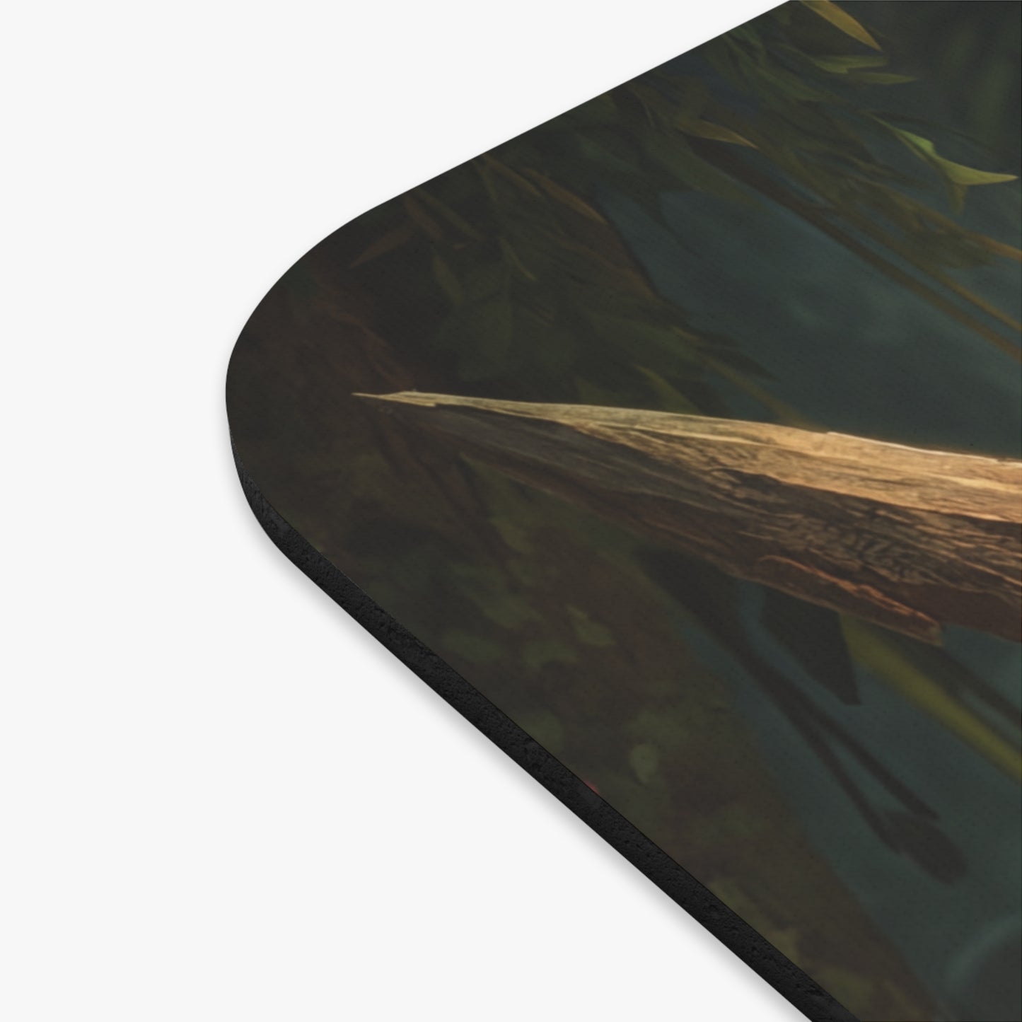 Mushroom Knight Mouse Pad (Rectangle) – Sunlit Jungle Sentinel