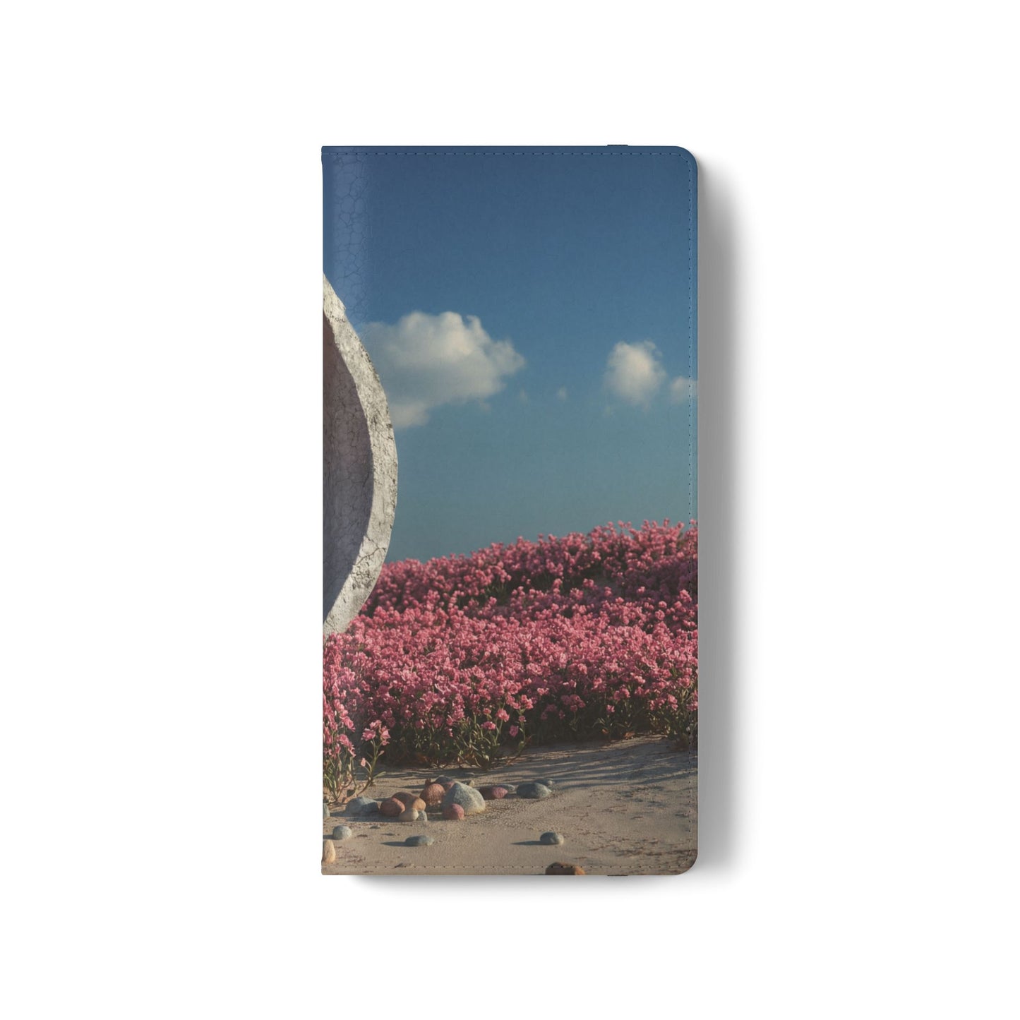 Stone Circle Flip Cases – Pink Flower Field Monument