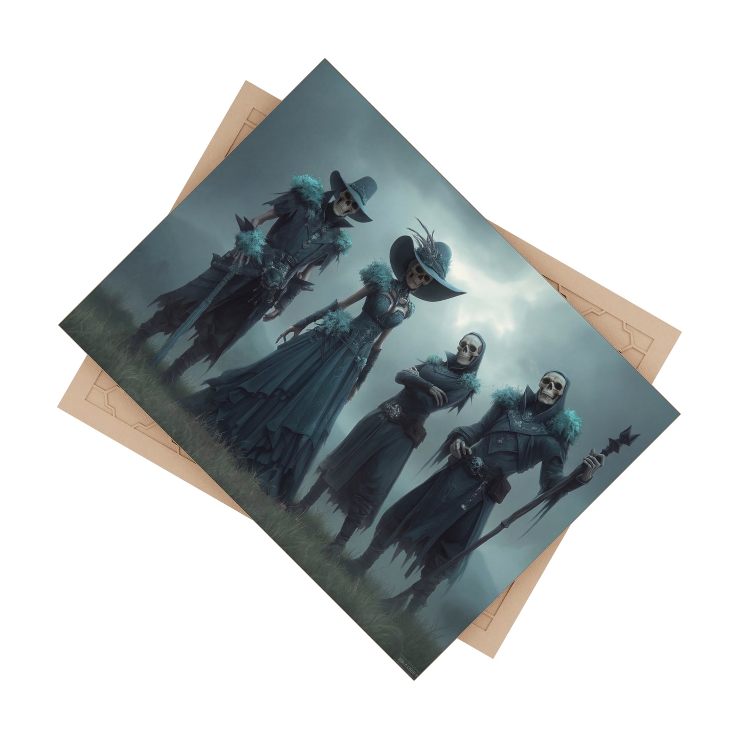 Four Reapers Ceramic Photo Tile – Misty Grove Guardians of the Veil