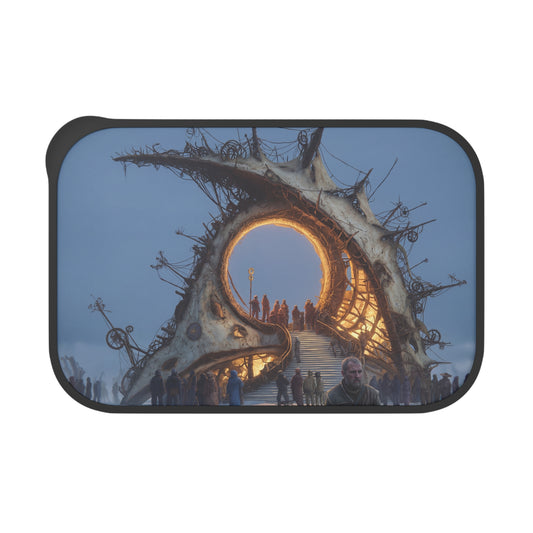Celestial Threshold PLA Bento Box with Band and Utensils – Frostbound Pilgrimage