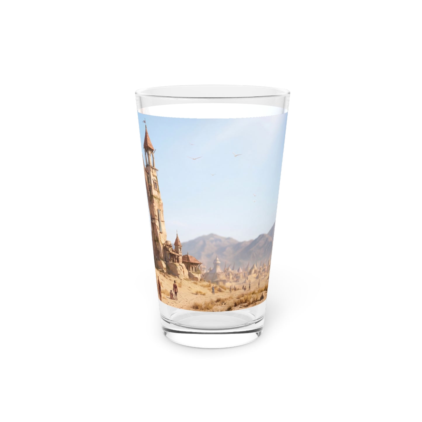 Desert Citadel Pint Glass – Sun-Drenched Gateway to Forgotten Lands