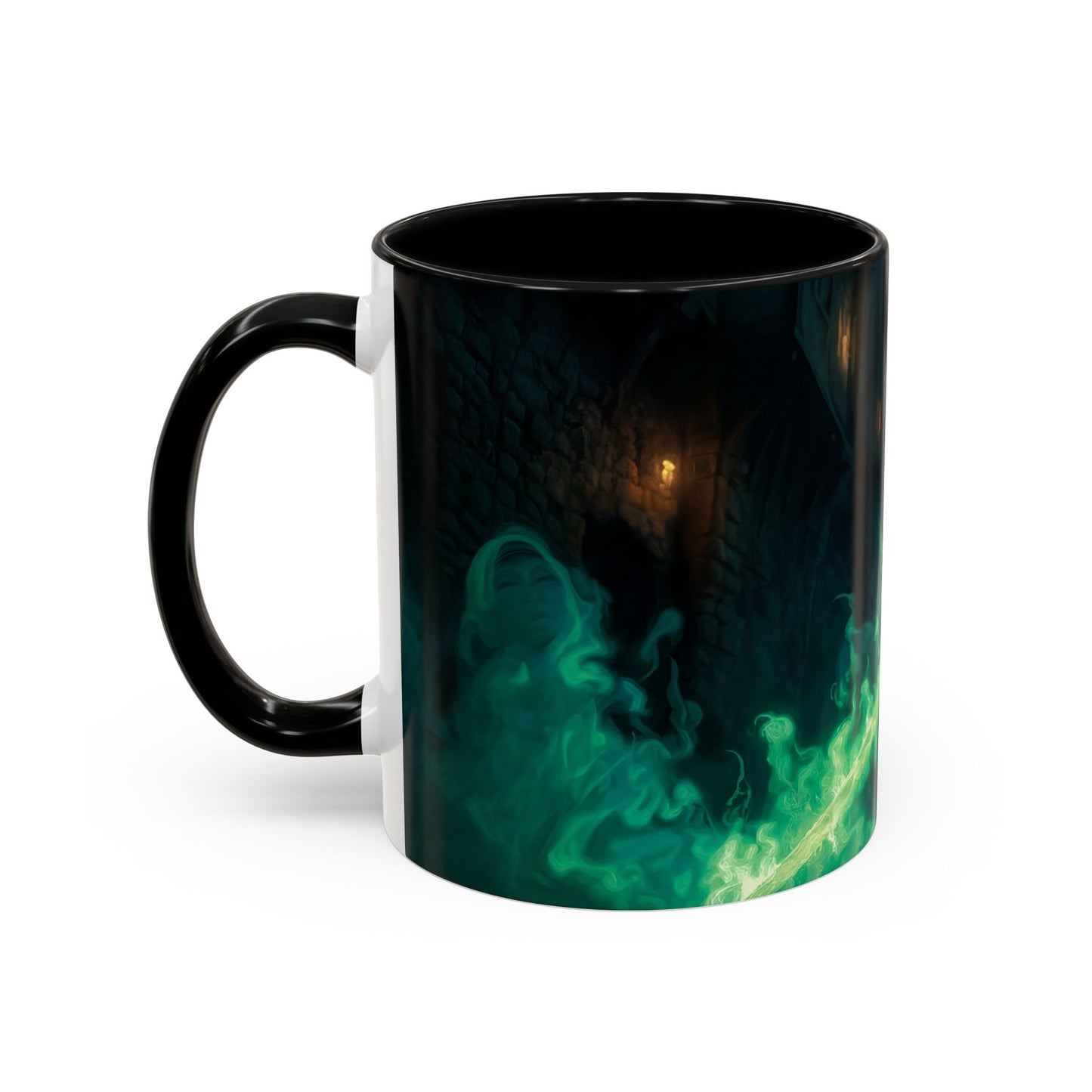 Glimmerblade Gnome Mug – Emerald Spirit Knight Coffee Cup