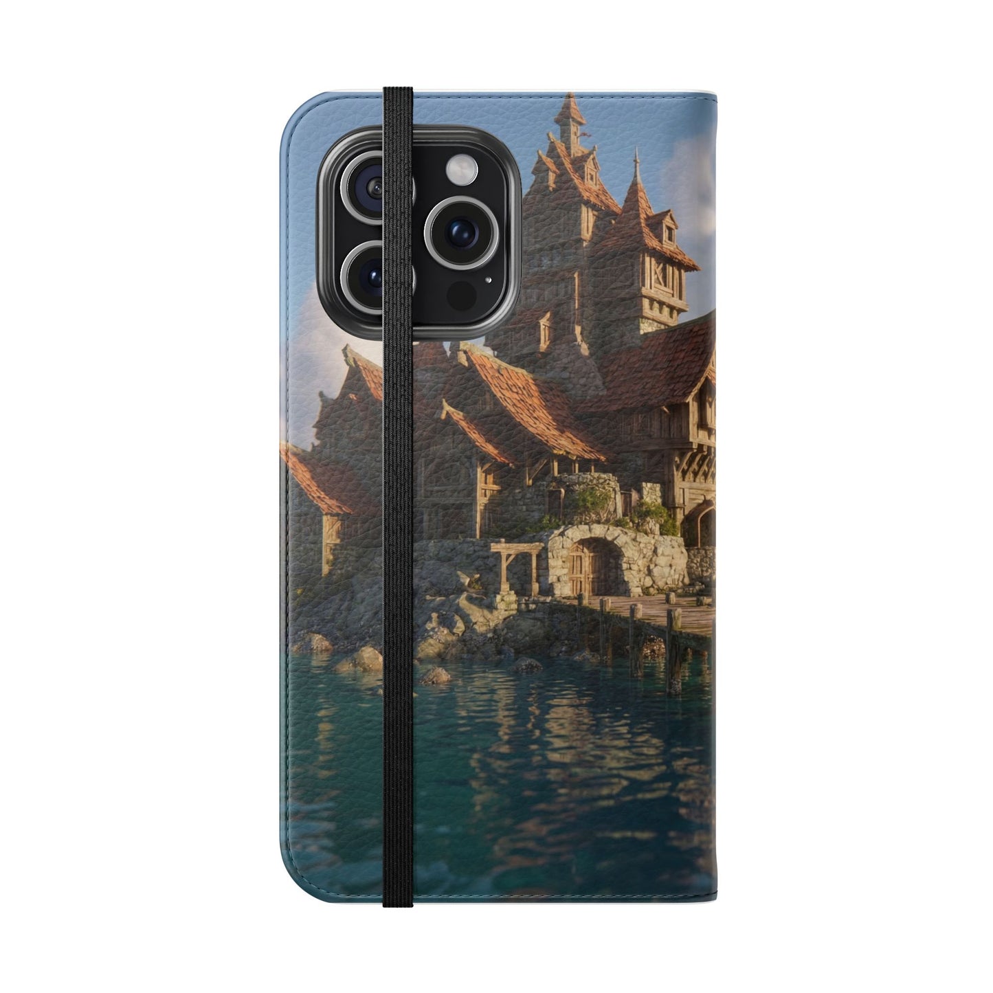 Cobblestone Harbor Flip Cases – Timber Town Seaside Walkway