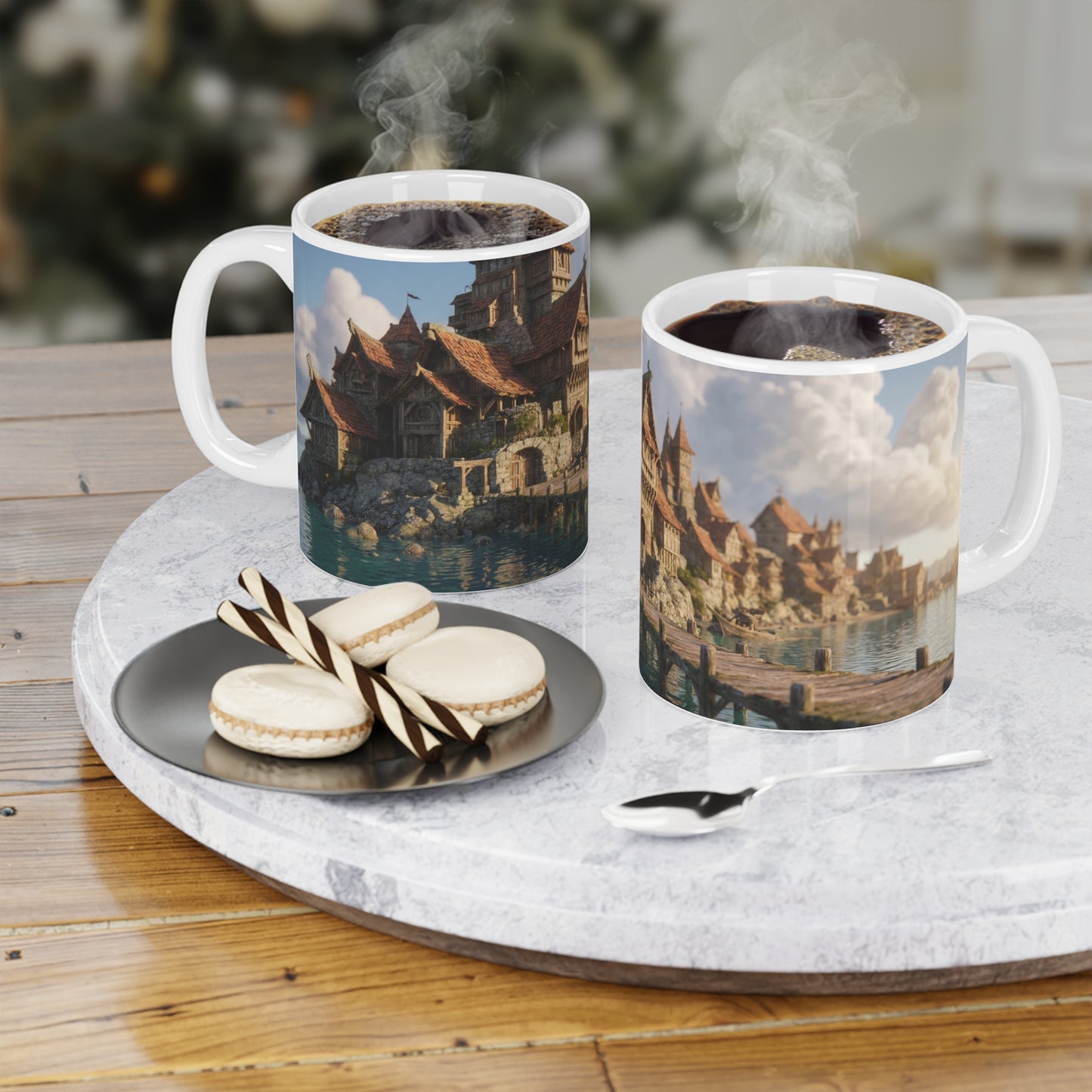 Harbor Haven Ceramic Mugs (11oz\15oz\20oz) – Sunset Village Serenity