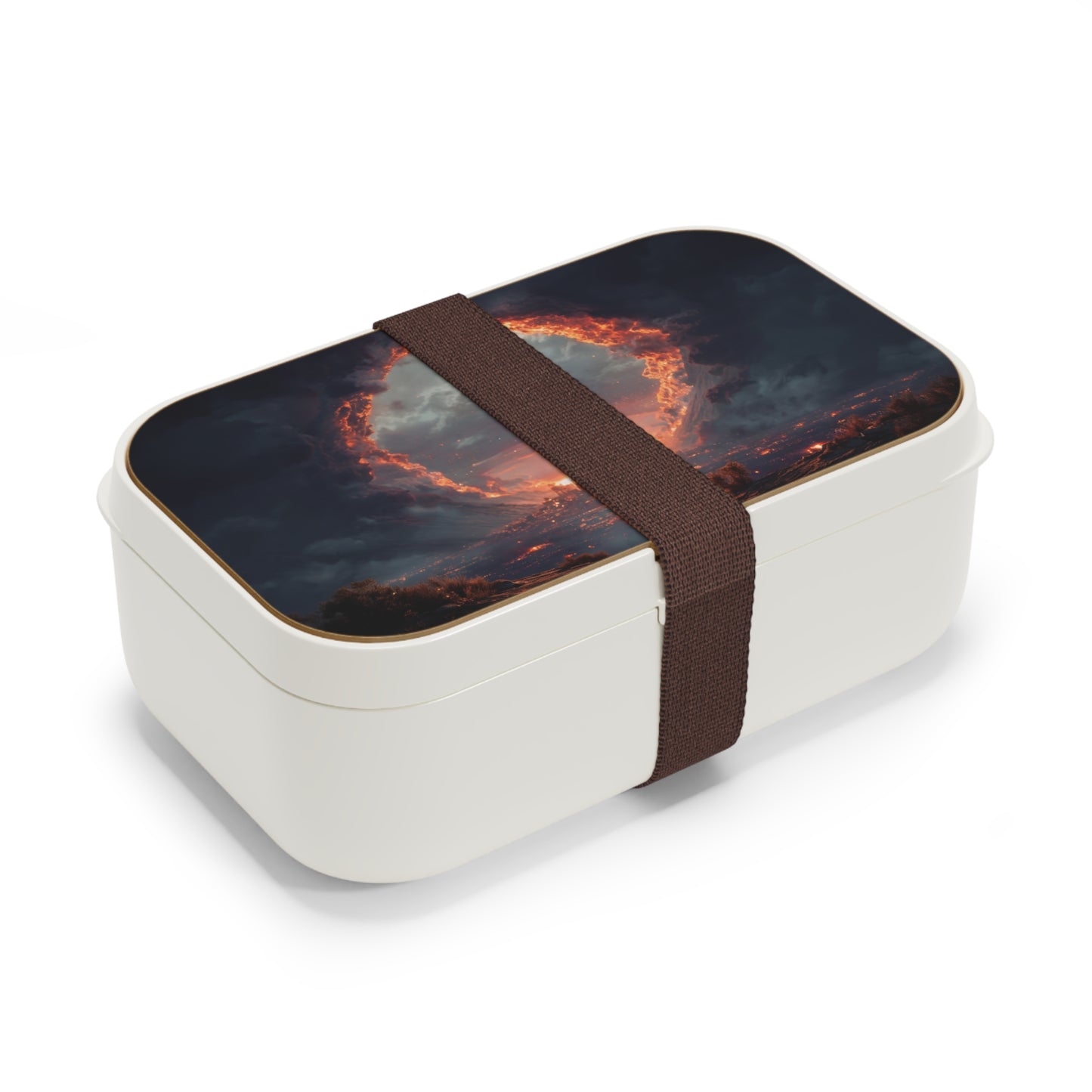 Celestial Portal Bento Lunch Box – Family Gazing at the City Beyond