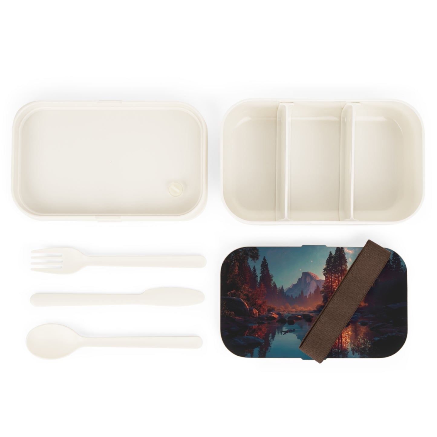 Celestial Reflection Bento Lunch Box – Half Dome’s Twilight Mirror