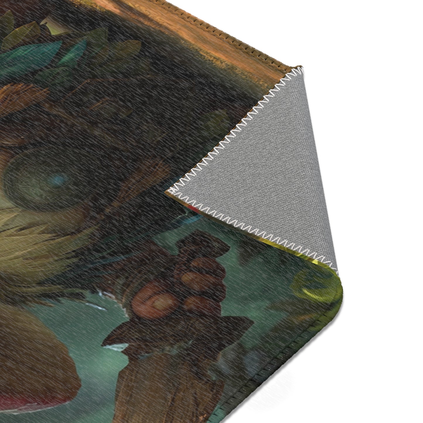 Mushroom Knight Area Rug – Sunlit Jungle Guardian