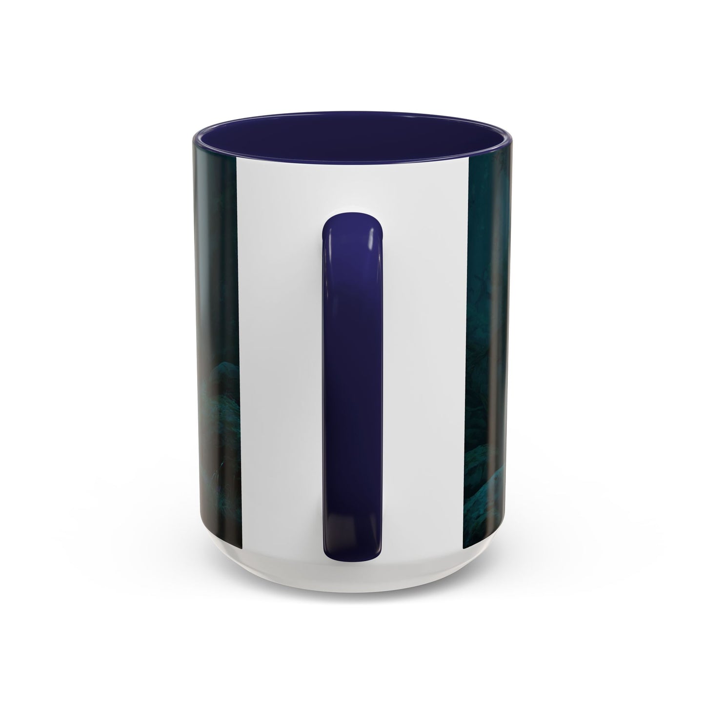 Glowing Sword Elf Sentinel Accent Coffee Mug (11, 15oz) – Misty Forest Guardian