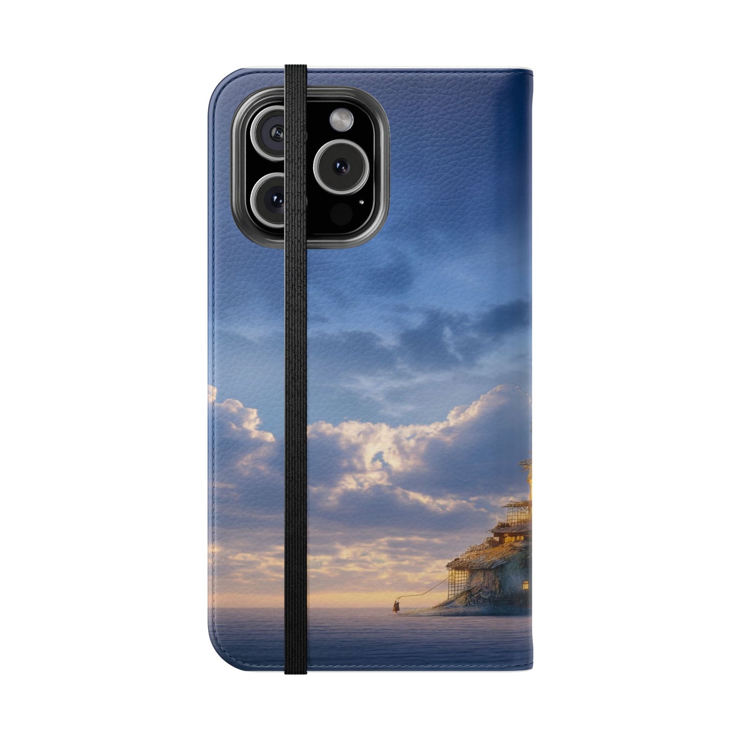 Twilight Sentinel Flip Cases – Lighthouse on a Storm-Tossed Sea