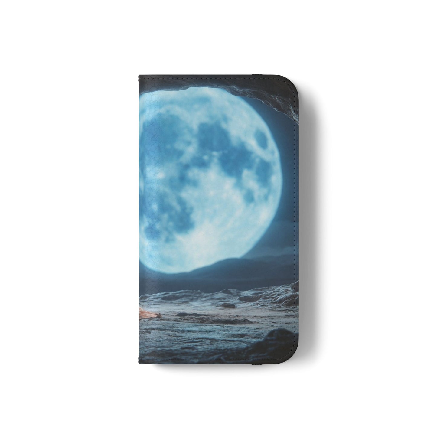 Lunar Meditation Flip Cases – Serene Monk Under Moonlight