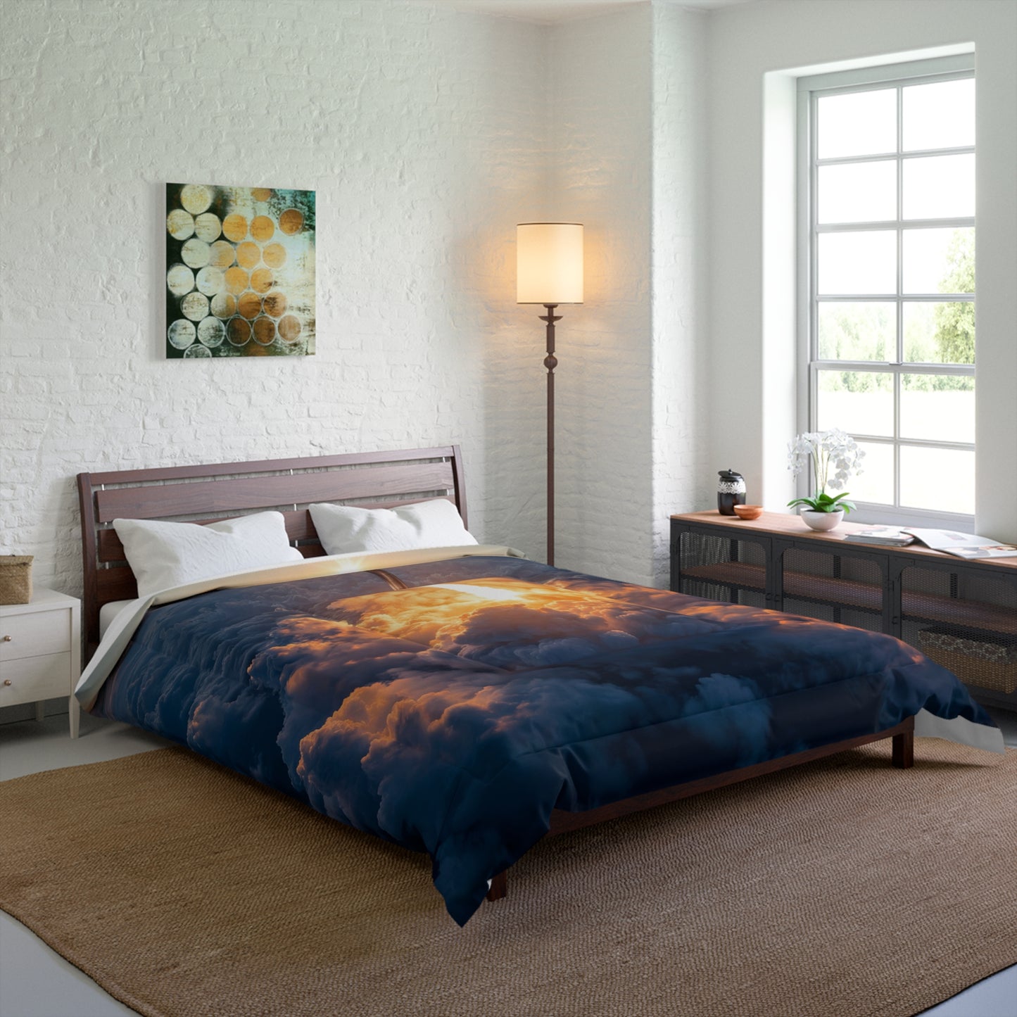 Rocket Ascension Comforter – Sunrise Through the Clouds