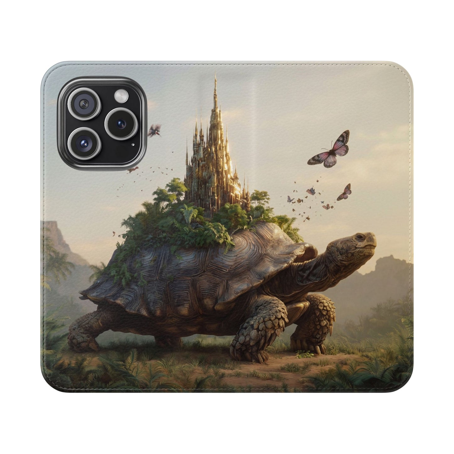 Castle Turtle Flip Cases – Golden Spire Jungle Guardian