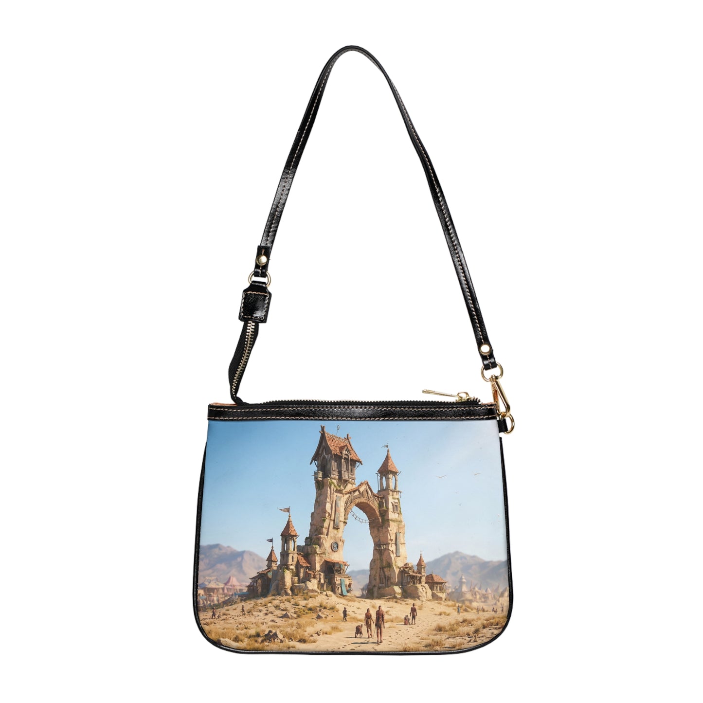 Desert Citadel Small Shoulder Bag – Sun-Drenched Ruins of Forgotten Trade