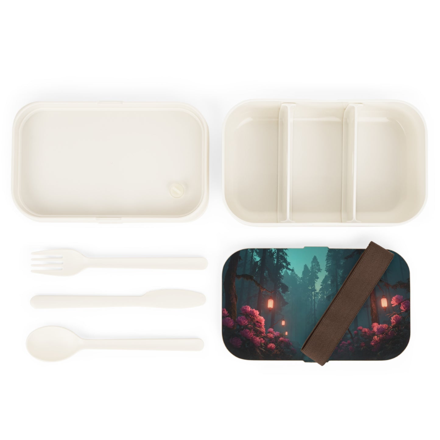 Whispering Woods Peony Bento Lunch Box – Path of Glowing Lanterns